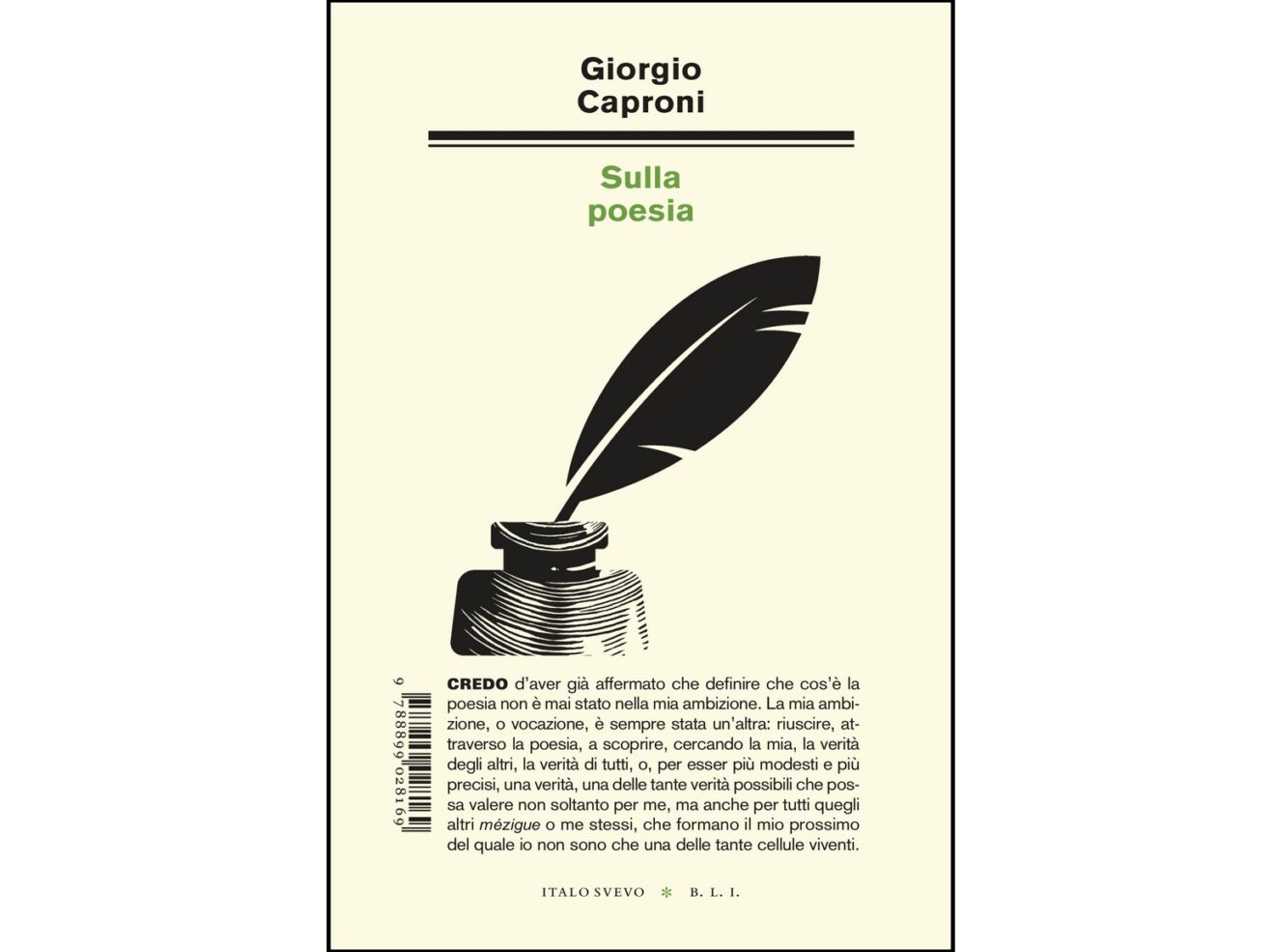 Sulla poesia - Giorgio Caproni