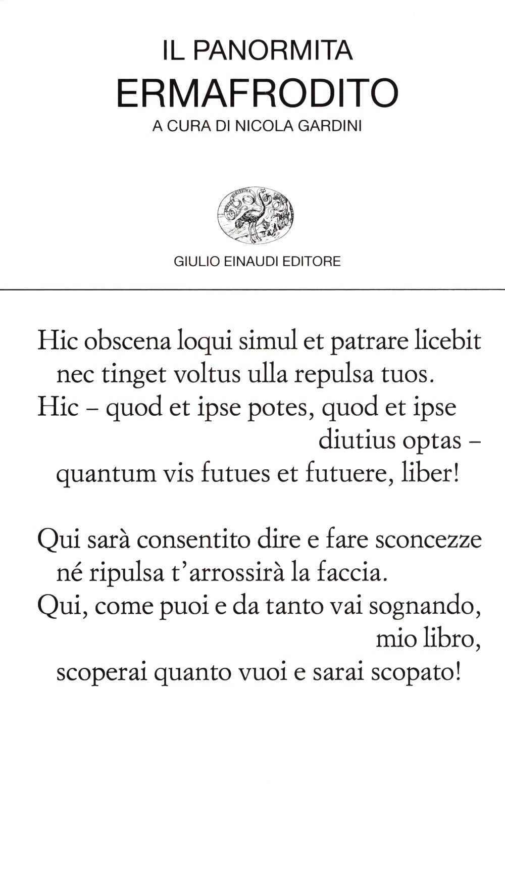 Ermafrodito - Il Panormita