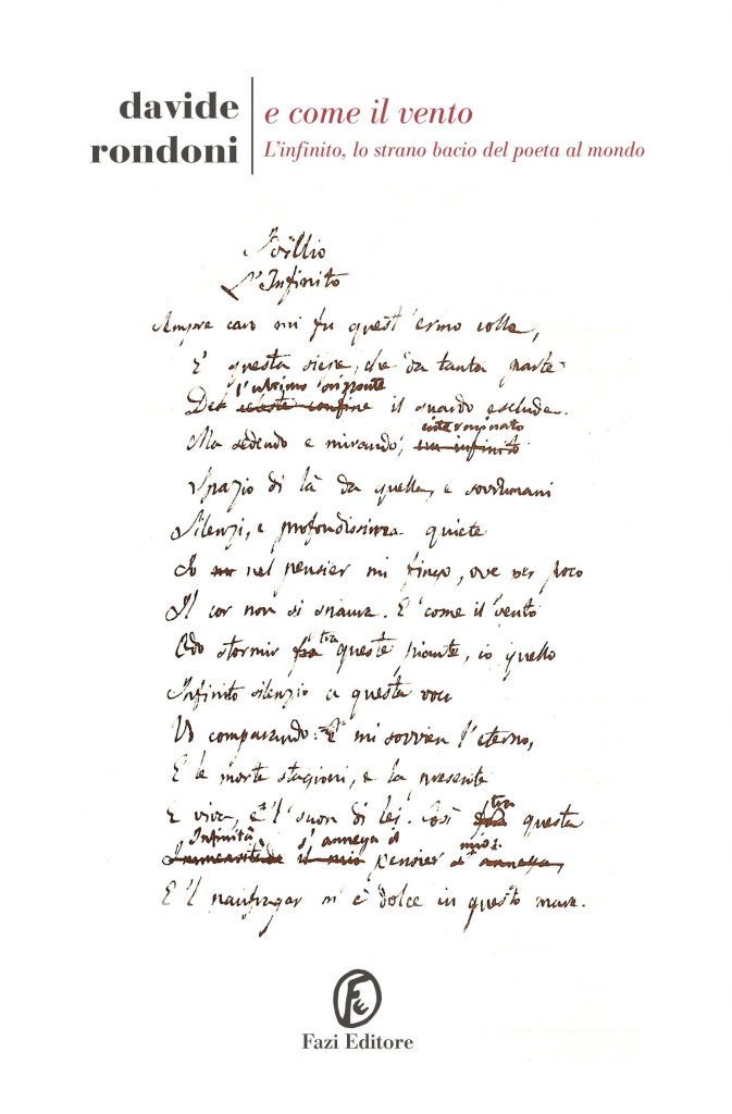 E come il vento – L’Infinito, lo strano bacio del poeta al mondo - Davide Rondoni