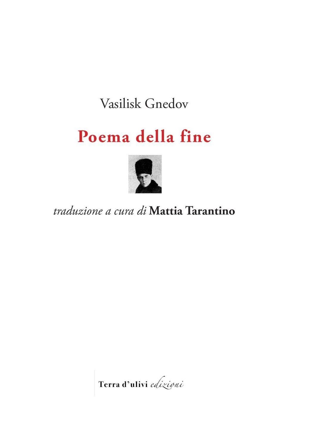 Poema della fine - Vasilisk Gnedov