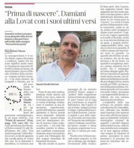 Prima di nascere - Claudio Damiani