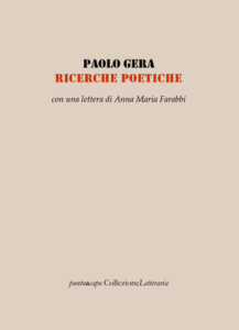 Ricerche poetiche  - Paolo Gera