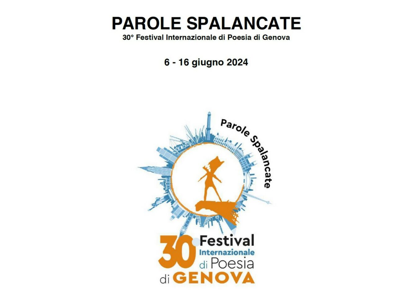 Parole spalancare - 30° Festival internazionale di Poesia di Genova
